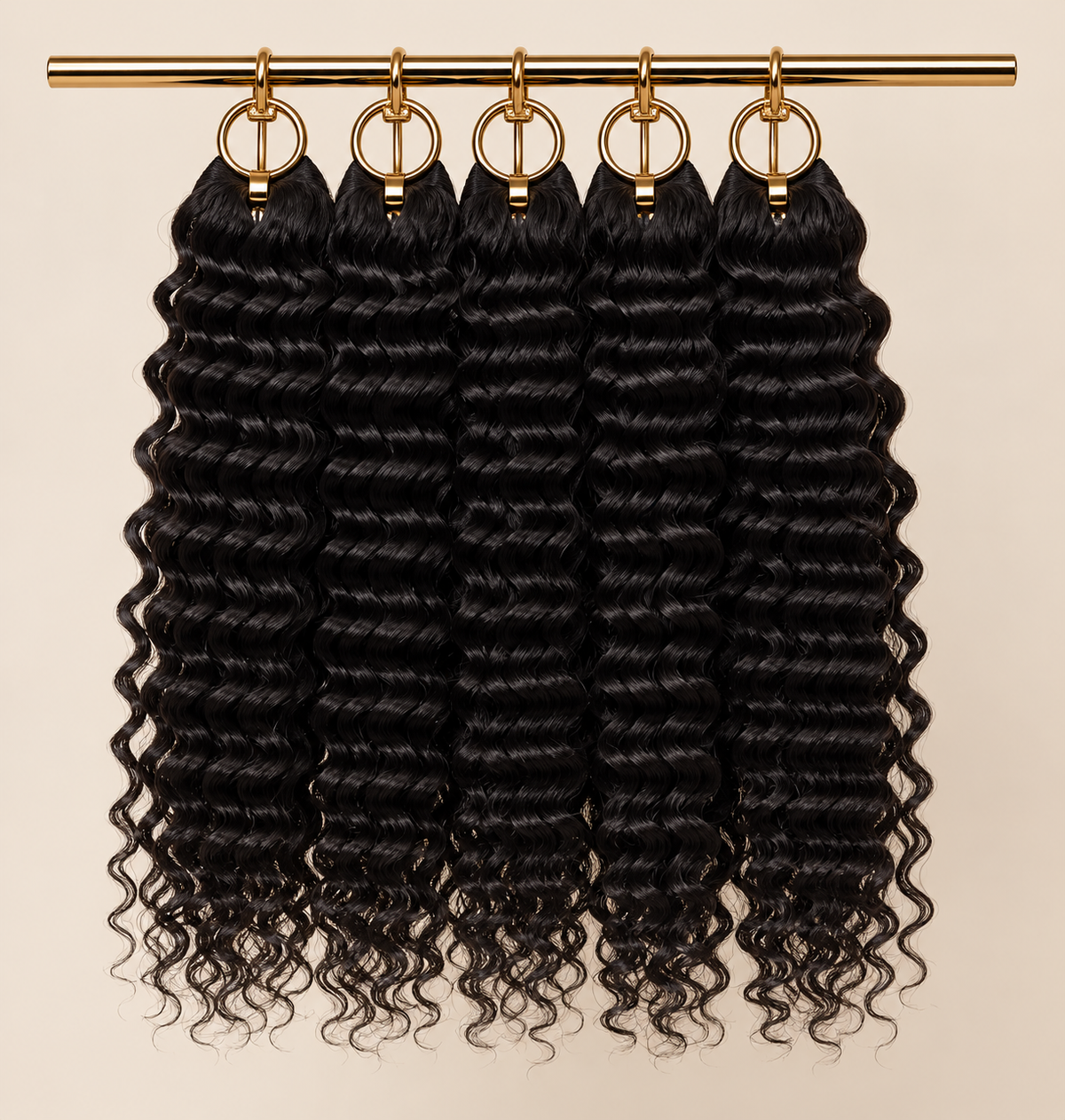Deep Wave Feather Crochet